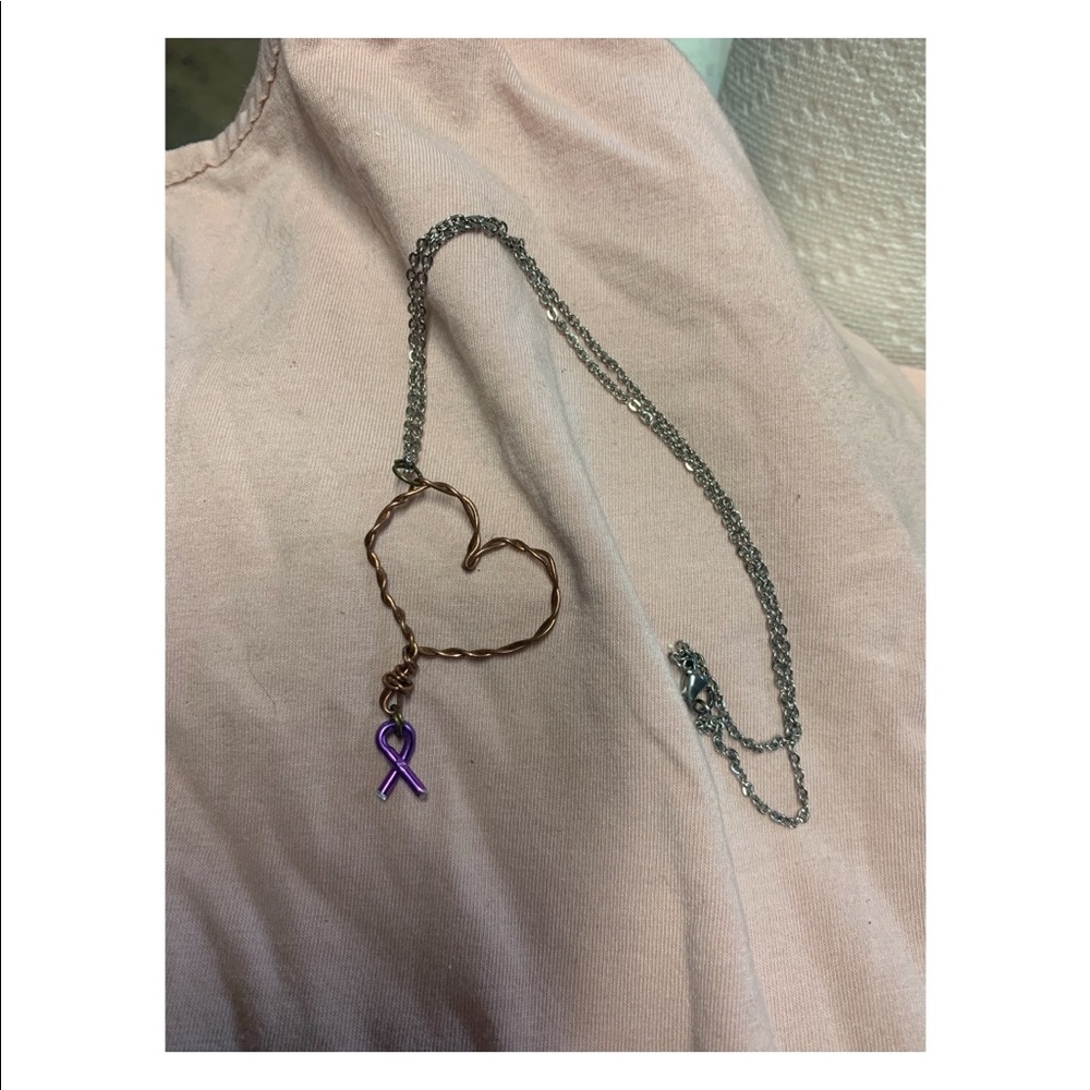 Heart with cause ribbon